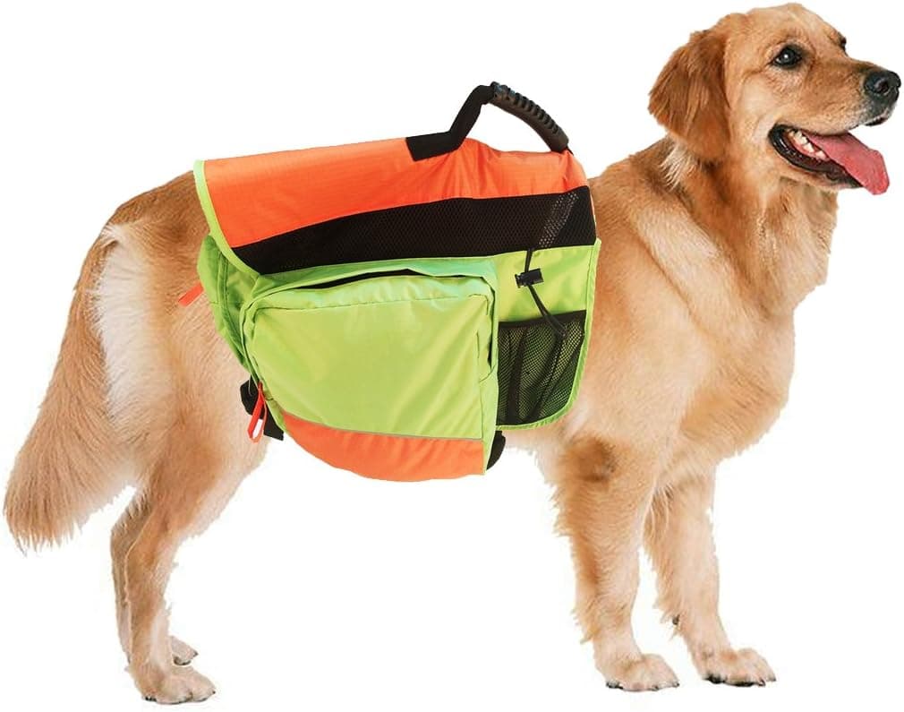 Mainstreet Outdoor Saddle Bag Backpack for Dog Tripper Hound Bag Travel Hiking Camping