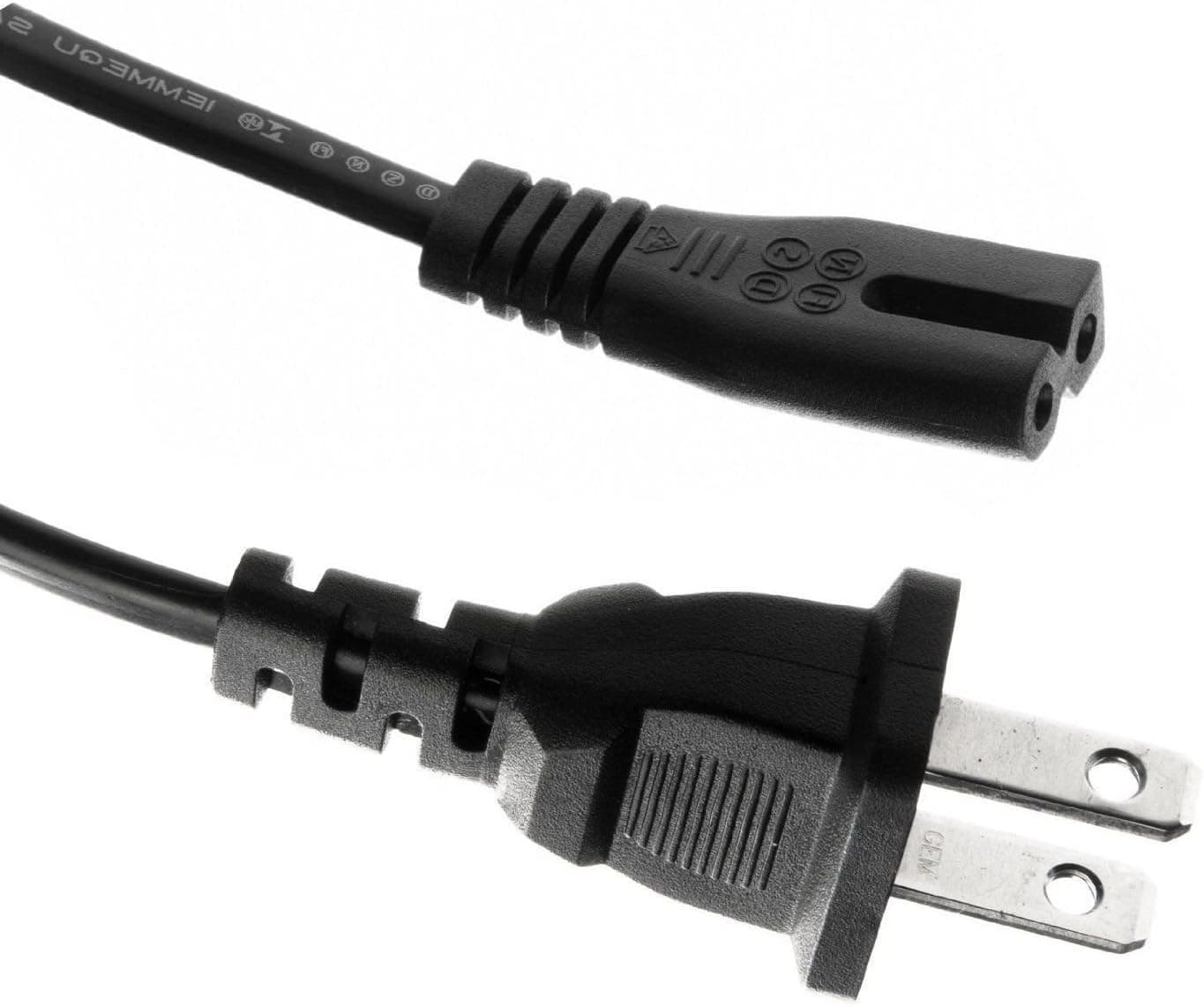 NiceTQ Replacement US 2Prong AC Power Cord Plug Cable For SINGER 5400 Sew Mate Sewing Machine