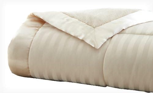 CHT Home Collection Down Alternative Blankets, King, Ivory