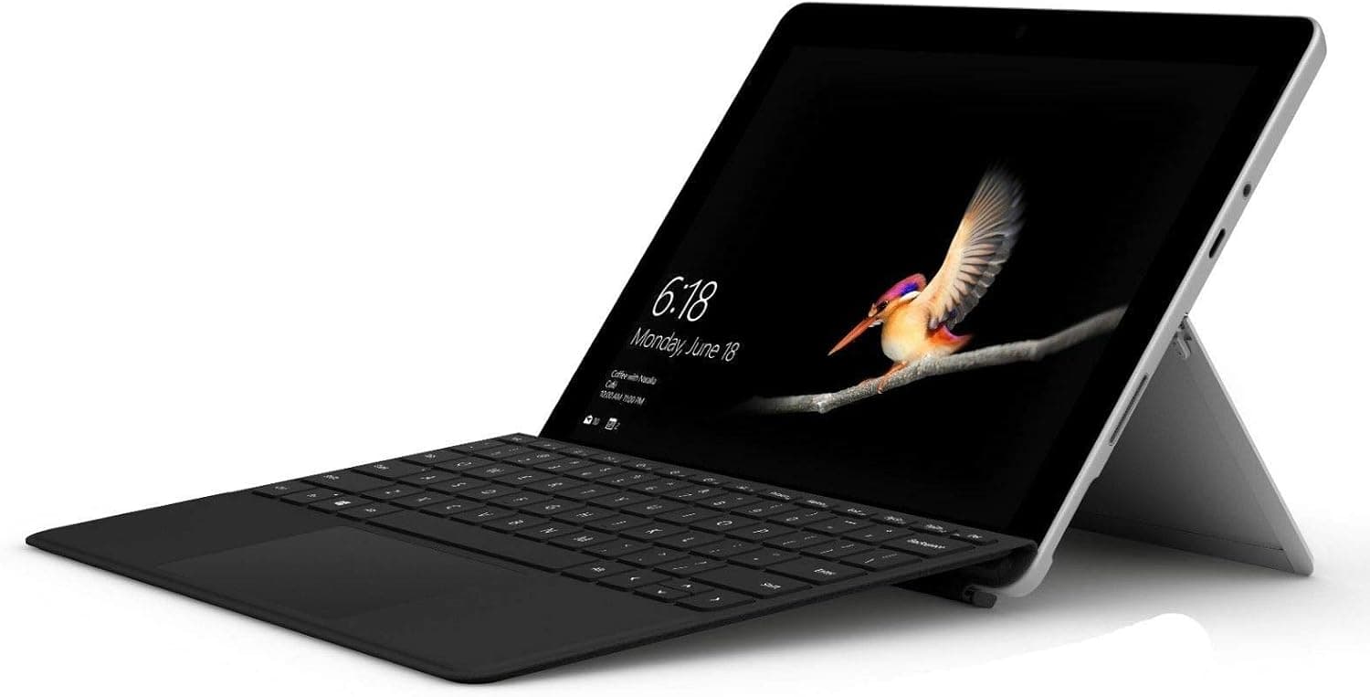 2019 Microsoft Surface Go Bundle 10" FHD IPS Touchscreen Tablet PC Laptop Computer, Intel Pentium Gold 4415Y 1.6GHz, 4GB RAM, 128GB SSD, 802.11ac WiFi, Bluetooth 4.1, USB-C, with Keyboard, Windows 10