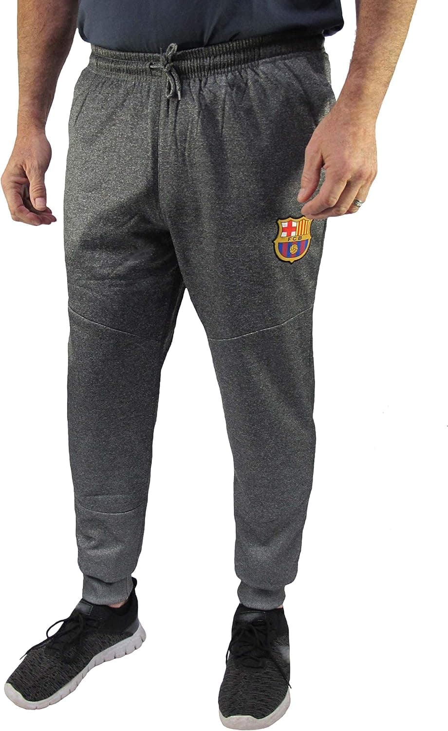 Official FC Barcelona Men's Elastic Waist Jogger Style, Casual Sport Pant