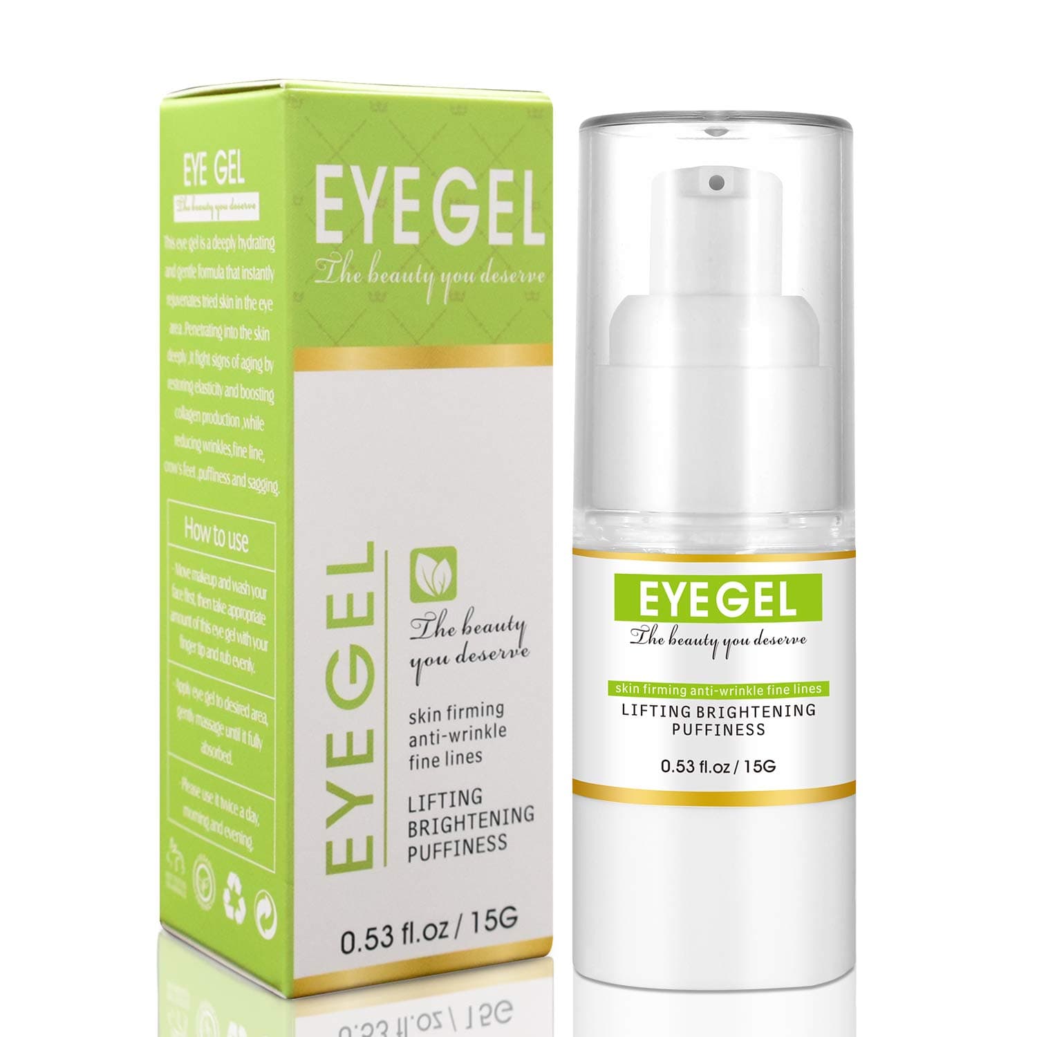 Eye Gel for Anti-wrinkles and Skin Firming, Hydrating Eye Serum Moisturizing for Puffy Eyes Dark Circles Eye Bags, Eye Cream for Anti Aging