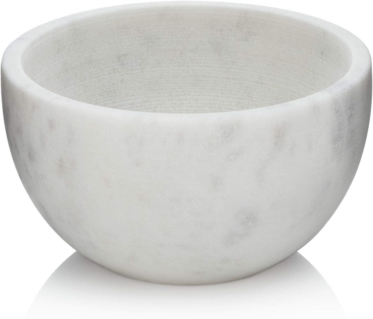 Beau Brummell The Original Marble Shaving Soap Bowl Handmade from 100% Natural Marble with Interior Grooves for Maximum Lather | Heat Retaining Stone Provides a Luxurious Hot Shave Experience