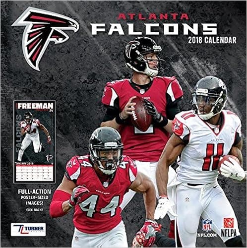 Atlanta Falcons 2018 Calendar: Full-Action Poster-Sized Images!