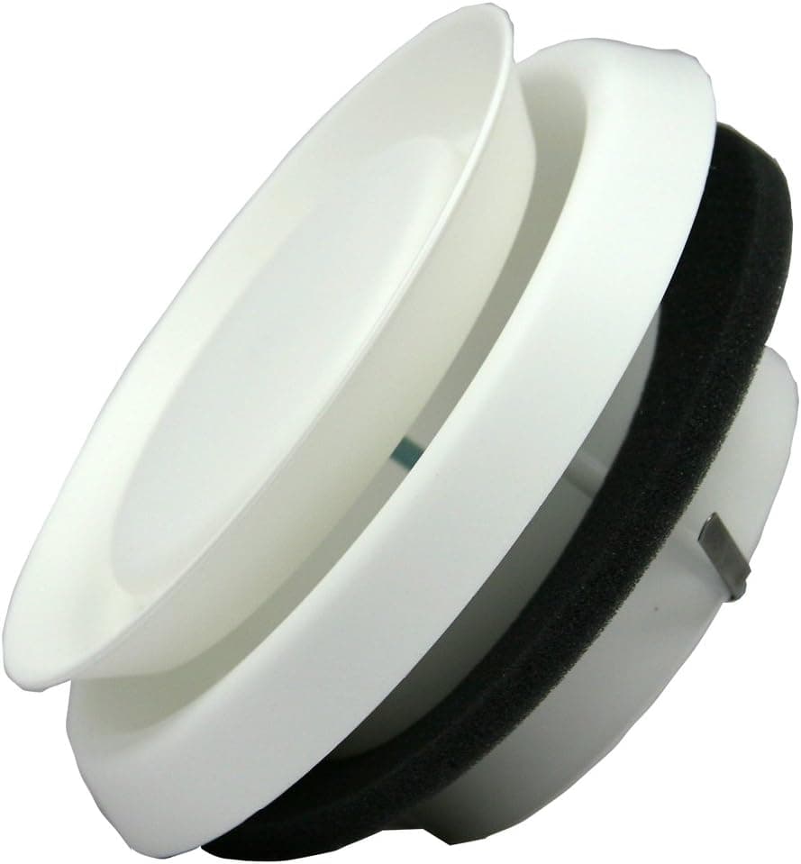 Speedi-Products EX-DFRP 06 6-Inch Diameter Round Adjustable Plastic Diffuser, White