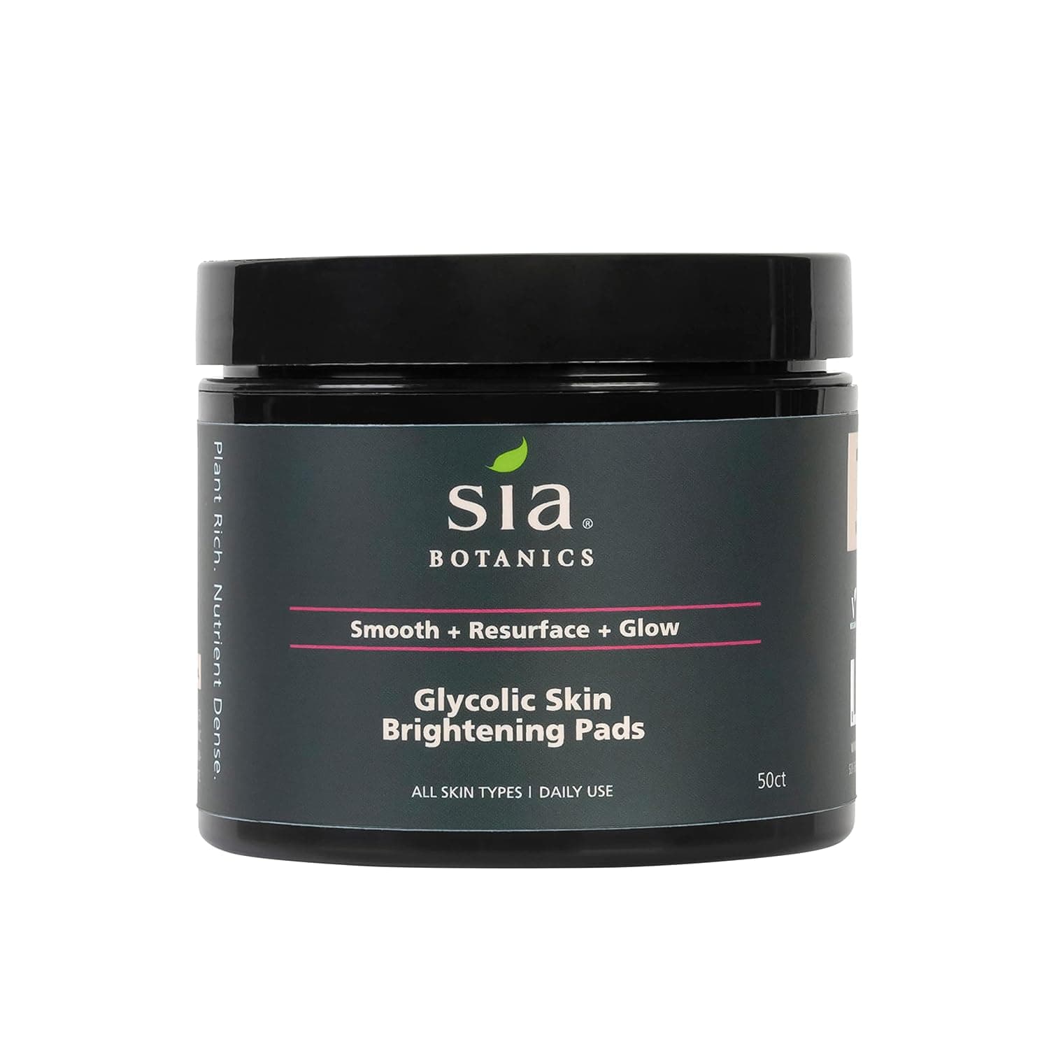 Sia Botanics Glycolic Acid Skin Cleansing Pads - 50 Pads