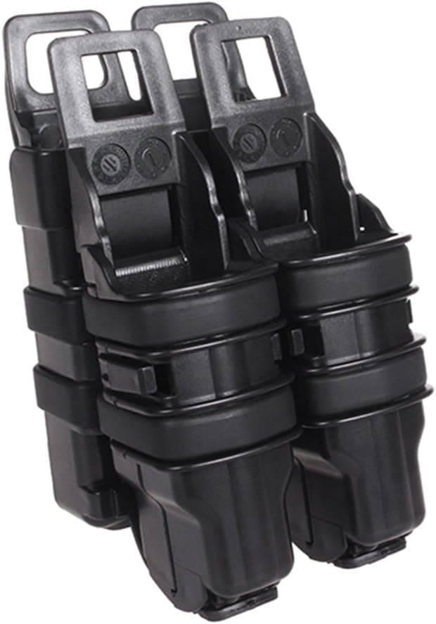 Tactical Pistol Mag Pouch Magazine Bag Holster Fast Mag Pistol2 5.56 M41 Attach Molle System BK