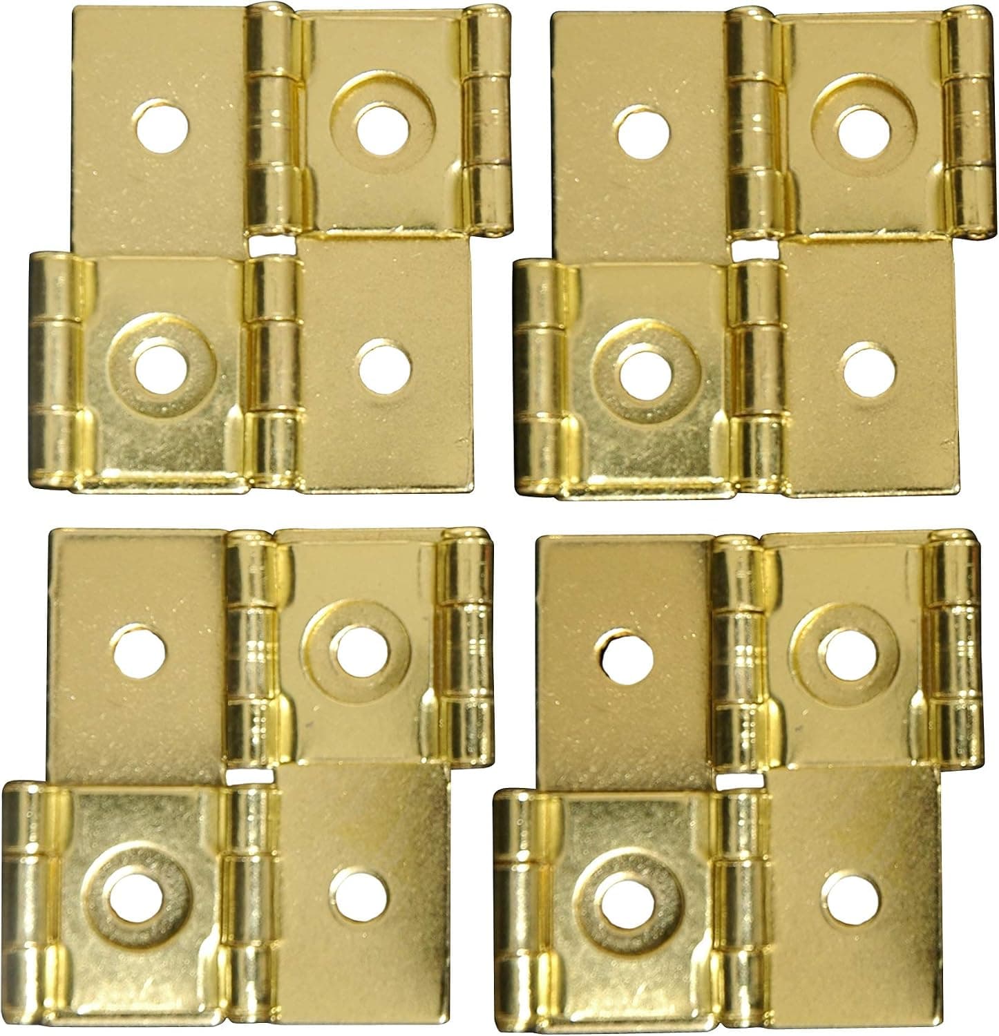 Oriental Furniture Shoji Screen Hinges - Gold (Set of 4)