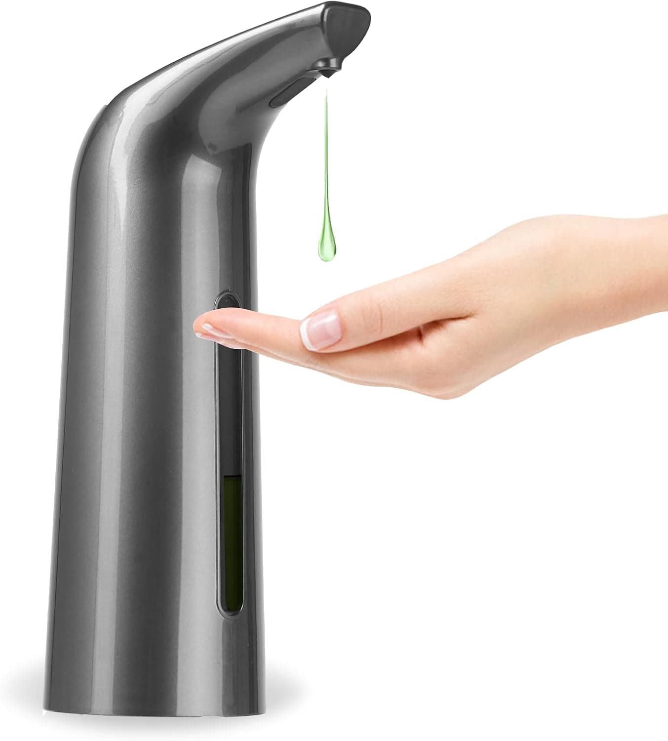 Hrsxxet Automatic Soap Dispenser Touchless, Black Auto Liquid Soap Dispenser, Hands-Free Dish Soap Dispenser for Kitchen Bathroom Hotel,14oz Automatic Sensor Soap Dispenser