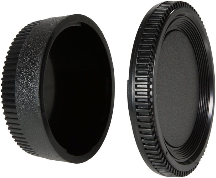 CamDesign Camera Body Cap and Rear Lens Cover Compatible with Nikon DSLR Cameras