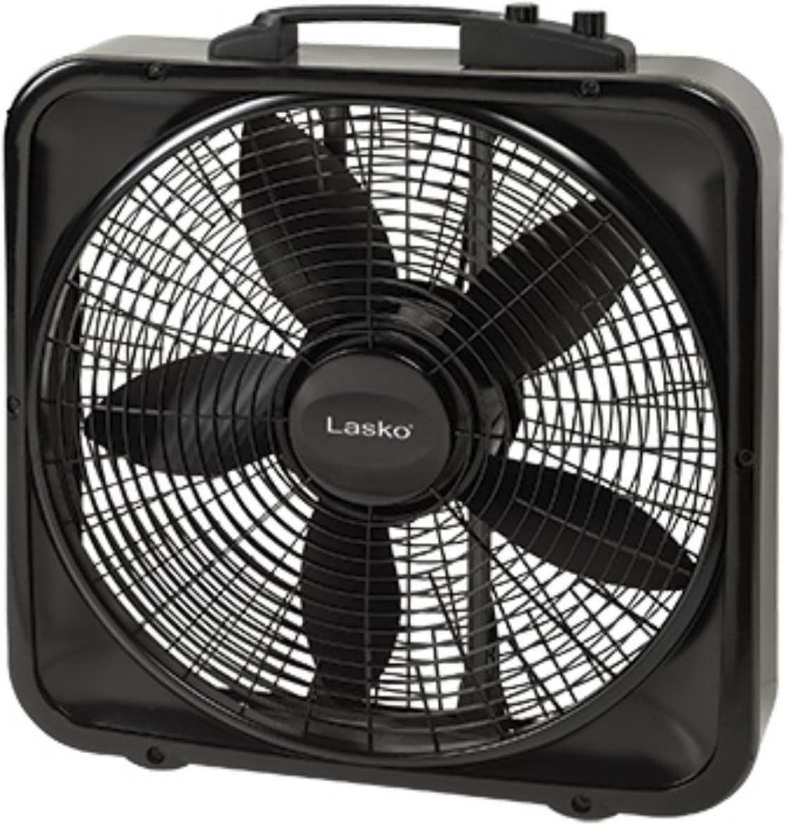 Lasko Products 20" Weather-Shield Select Box Fan with Thermostat B20570