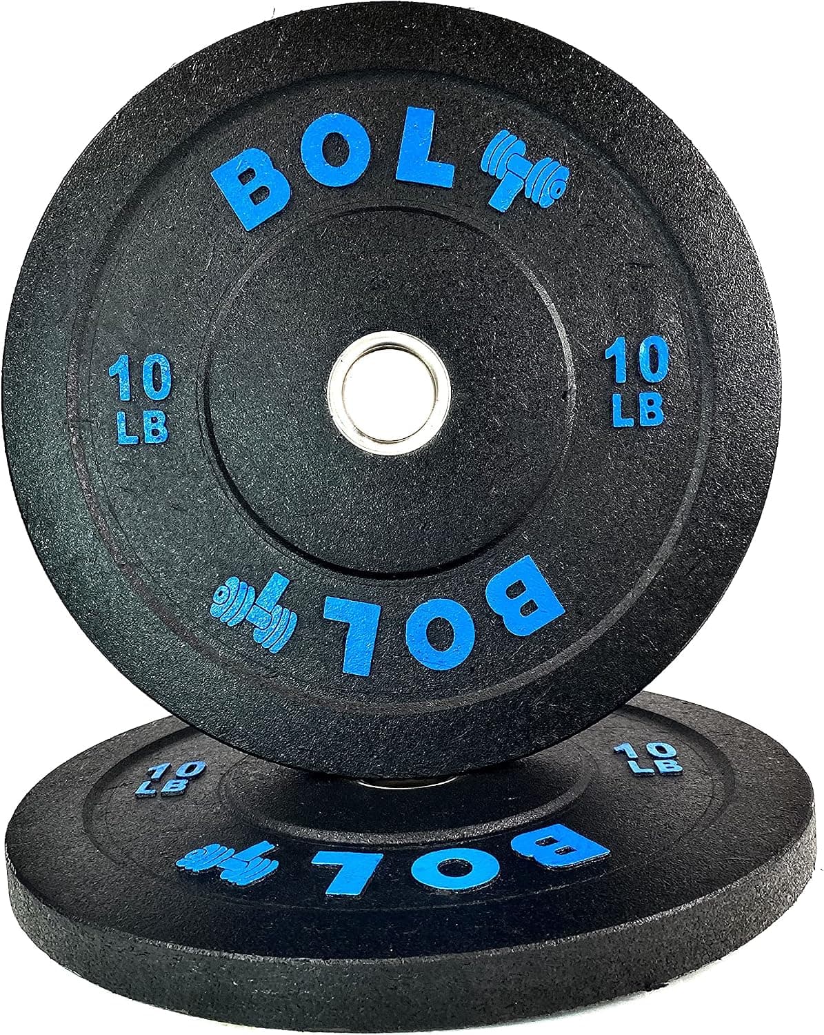 Bolt Fitness Supply Olympic Crumb Bumper Plate Set 260 Lb - Ideal for Cross-Training, Weightlifting, Fitness and Gym or Home Weights.