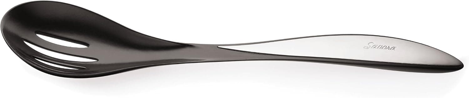 Savora Nylon Slotted Spoon, , Black