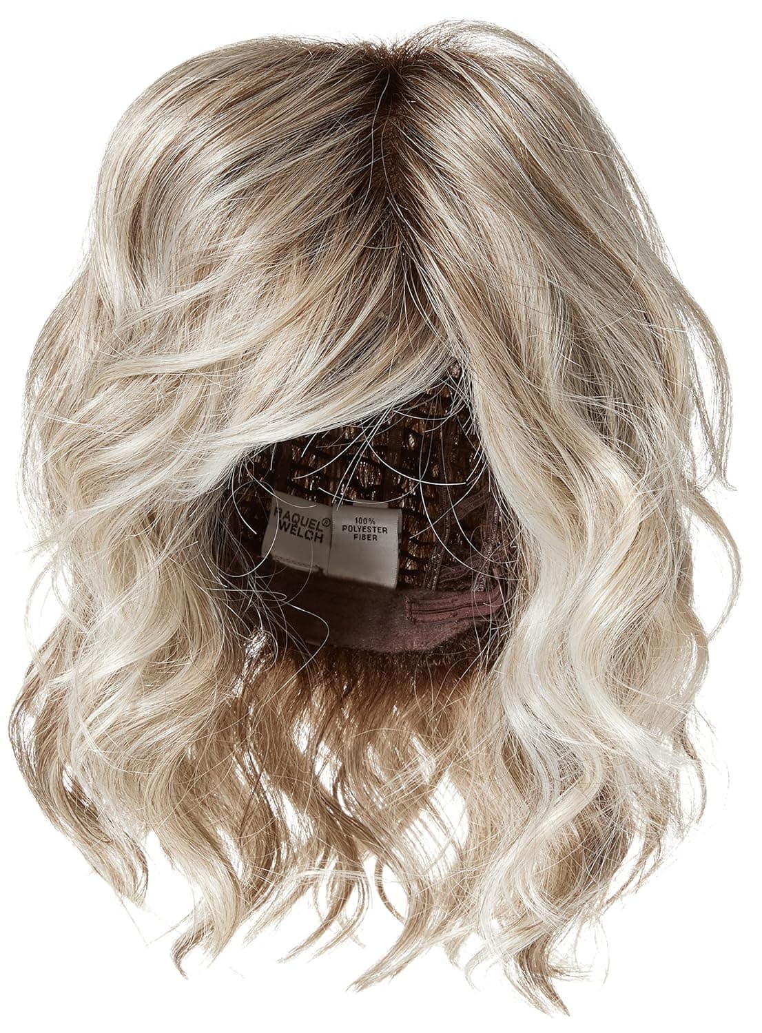 Raquel Welch Editor's Pick Layered Shoulder Length Bob Wig by Hairuwear, Large Cap Size, SS17/23 Shaded Iced Latte Macchiato