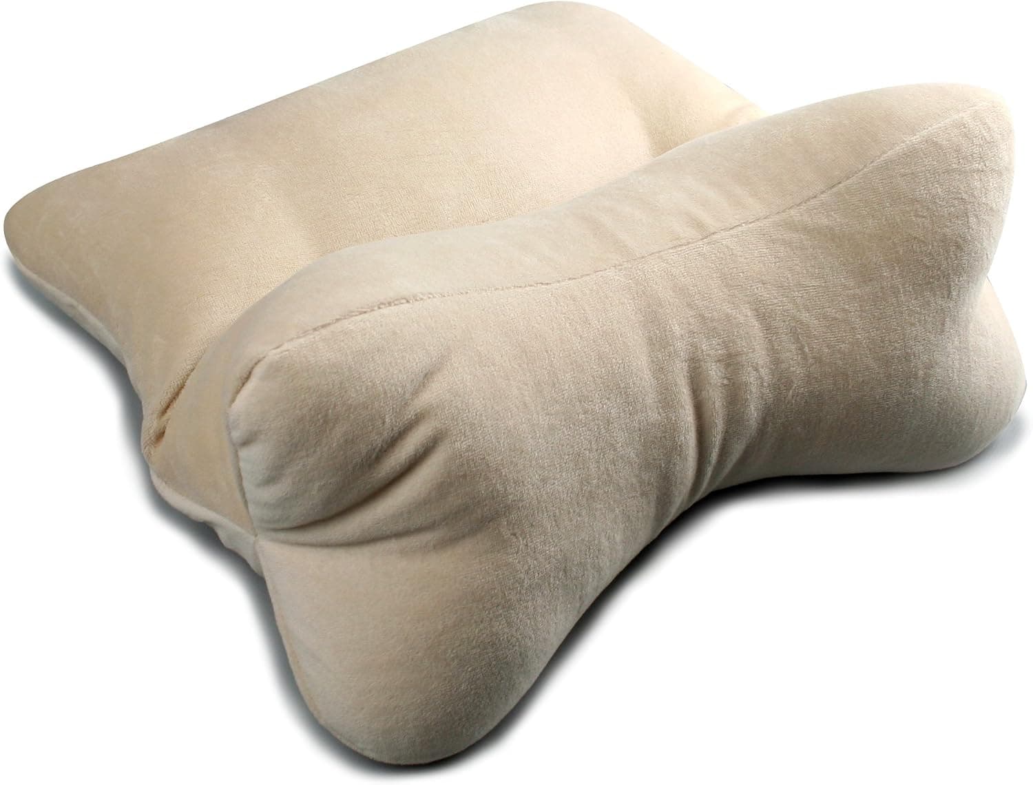 Original Bones DogBones Ortho Bone Cervical Pillow, Cream