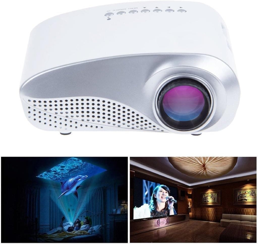 LightInTheBox Portable Multimedia Mini LED Projector with USB VGA HDMI AV for Party,Home Entertainment,20000 Hours Led Life with Remote