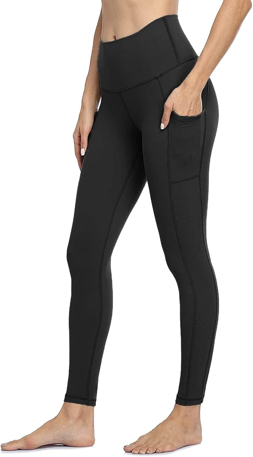 HOTSTUDIO Yoga Pants-Workout Leggings for Women with Pockets High Waisted Tummy Control Postpartum Athletic Gym Leggings