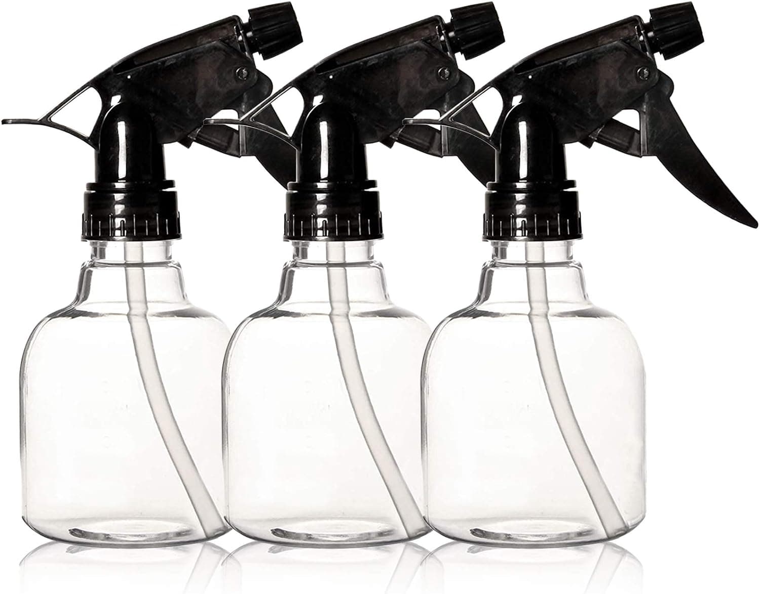 3 Pack Empty Plastic Spray Bottles, Water Mist Spray Bottles for Hair, Cleaning Solutions,Gardening and Plant Care(8oz/250ml)