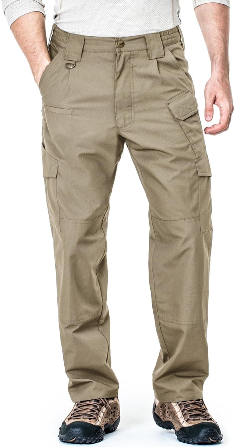 CQR DRST CQ-TLP103-KHK_40W/32L Men's Tactical Pants Lightweight Assault Cargo TLP-103