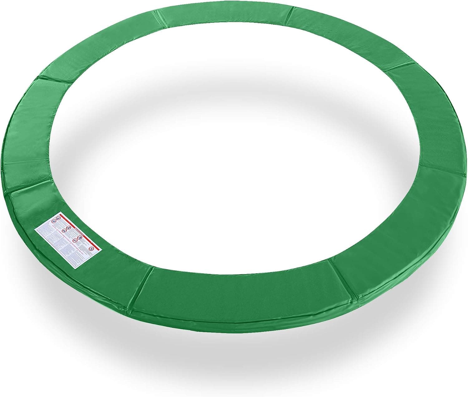 Exacme 16 Feet Trampoline Replacement Safety Spring Cover Round Frame Pad Without Holes, Green