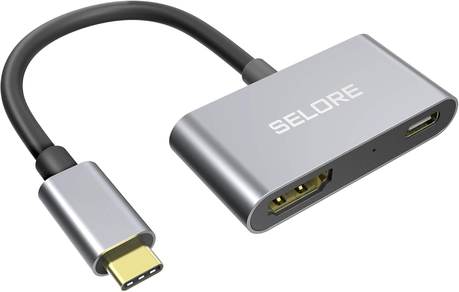 USB C to HDMI Adapter(4K@60hz), USB Type-C HDMI Female Adapter with 100W PD Charging Port Thunderbolt 3 Compatible with MacBook Pro Air 2020-2018,Surface Book 2, Dell XPS 13/15 and More