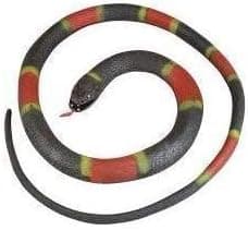 Fake Realistic Looking 48 Inch Curled Up Rubber Eastern Coral Snake