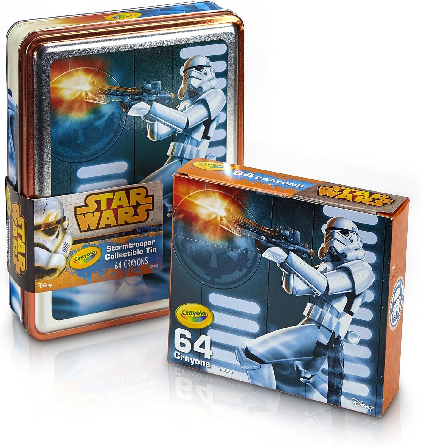 Crayola Star Wars Storm Trooper Collectible Tin, Crayons Toy (64 Count)