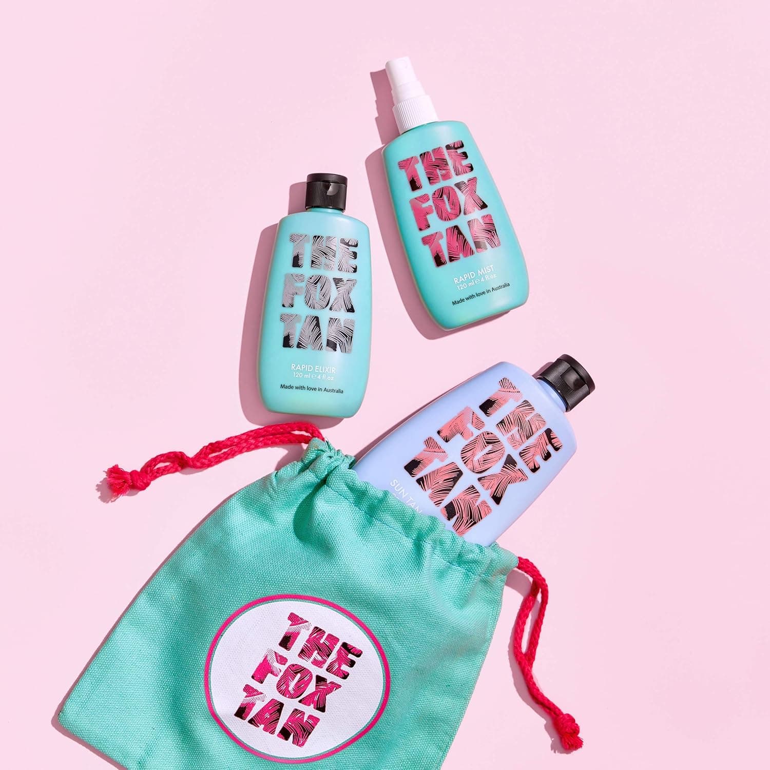 The Fox Tan Triple Threat Bundle | Natural Tanning Accelerators | Elixir and Mist for Dark, Flawless, Tan Skin | Sun Tan Sealer for Glowing Skin | Tanning Lotions For Melanin Production | Australian Made | Vegan | Cruelty Free