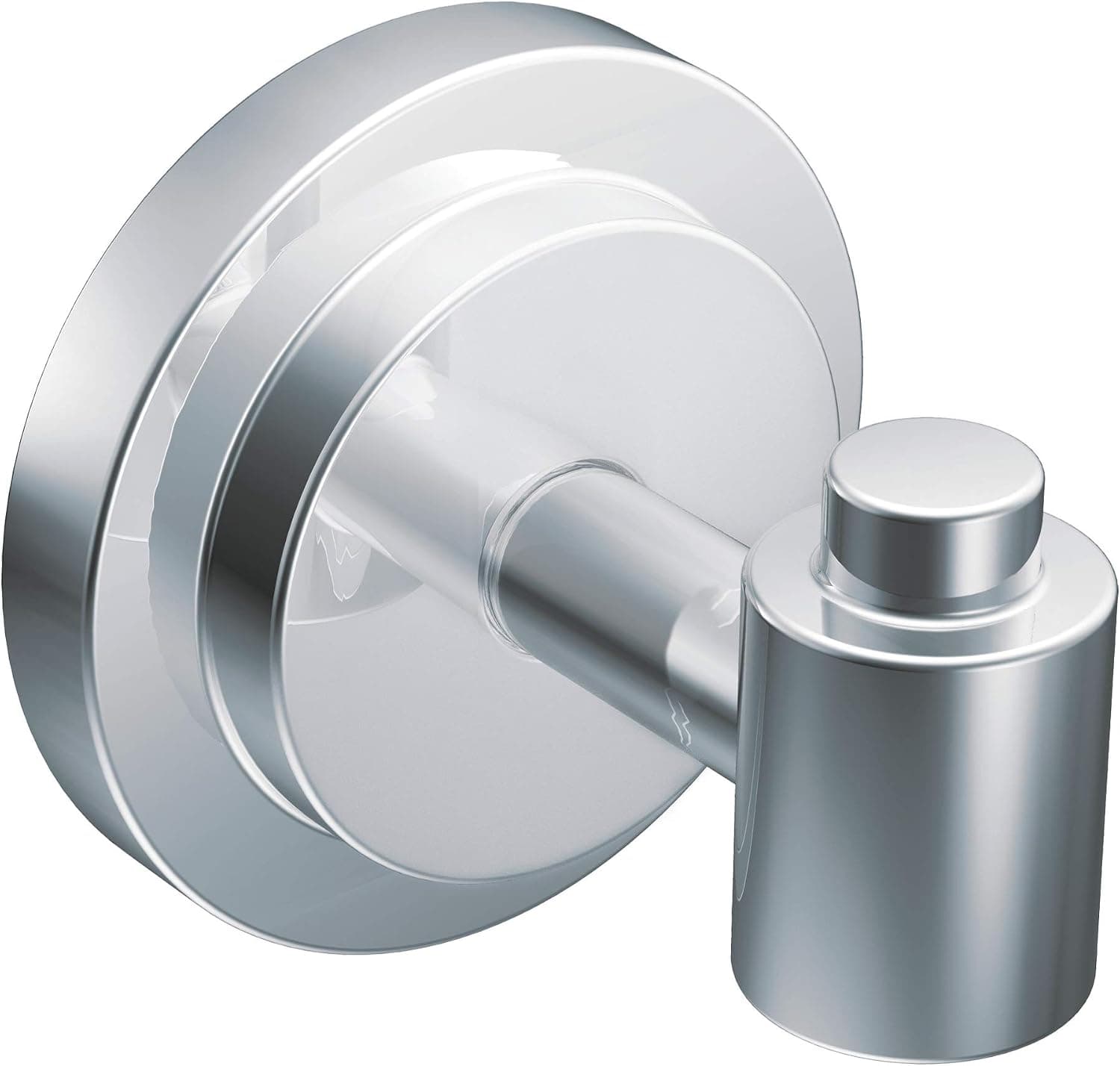 Moen DN0703CH Iso Inspirations Single Robe Hook, Chrome, 2.44" W X 2.44" H