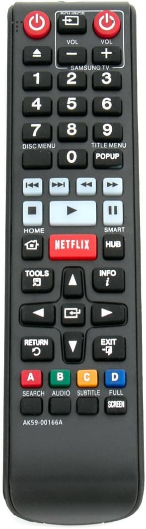 New AK59-00166A Remote contro for Samsung Blu-ray Disc Player BDF7500 BDFM59/ZA BDFM59C/ZA BD-F7500 BDFM59 BDFM59C BD-FM59/ZA BD-FM59C/ZA BDF5900 BD-FM59 BD-FM59C BD-F5900