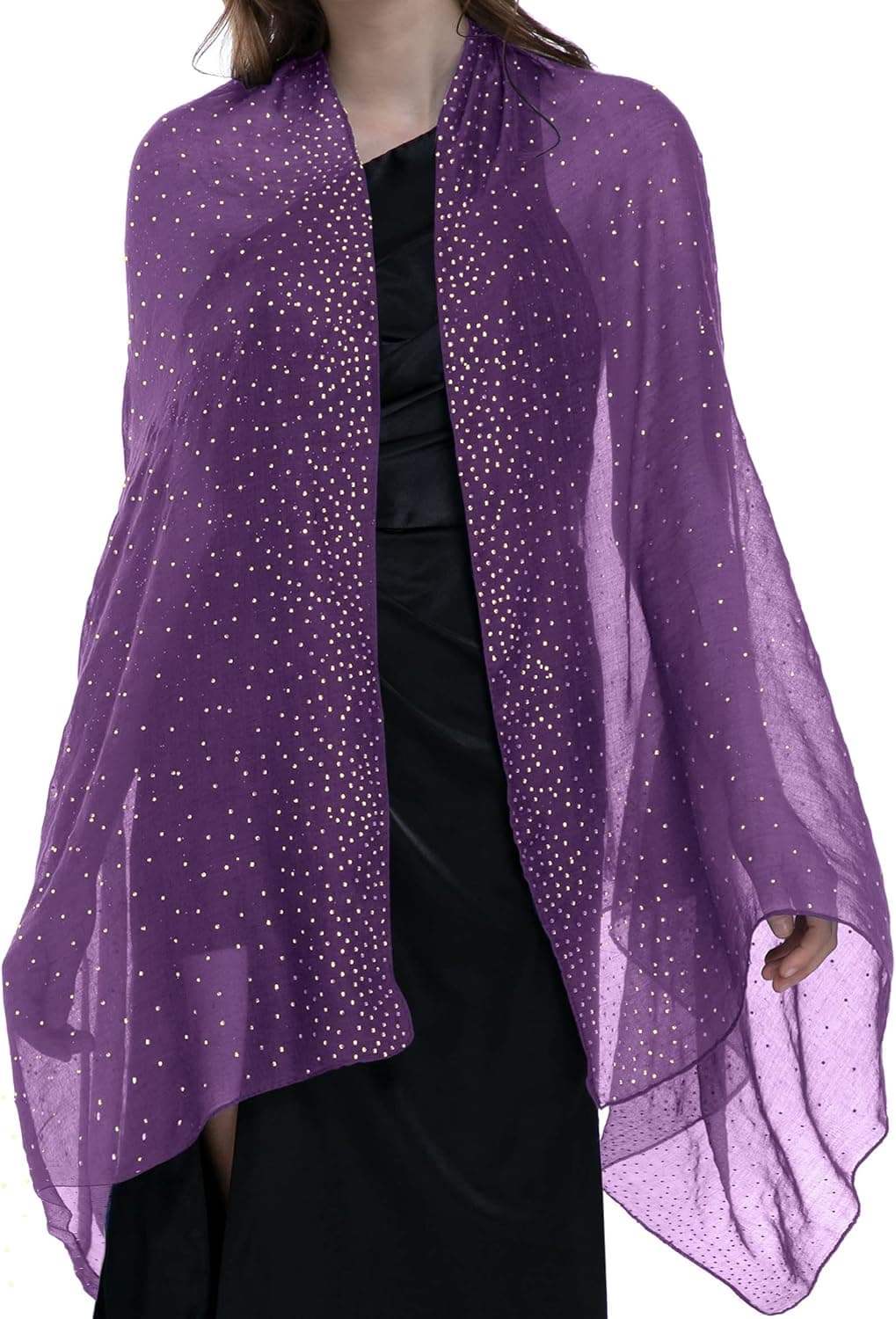 BANETTETA Starry Night Shawls and Wraps for Evening Dresses/Weddings Shawl Wrap Shiny Scarf…