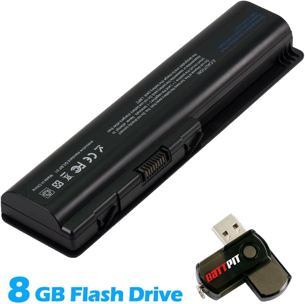 Battpit™ Laptop / Notebook Battery Replacement for HP Pavilion DV6-1030US (4400mAh) with FREE 8GB Battpit™ USB Flash Drive