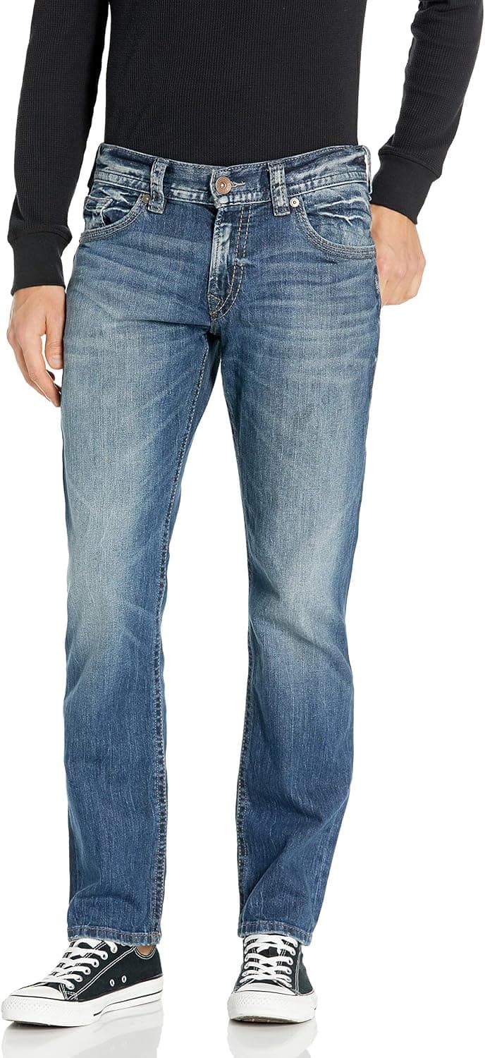 Silver Jeans Co. Men's Allan Classic Fit Slim Leg Jeans