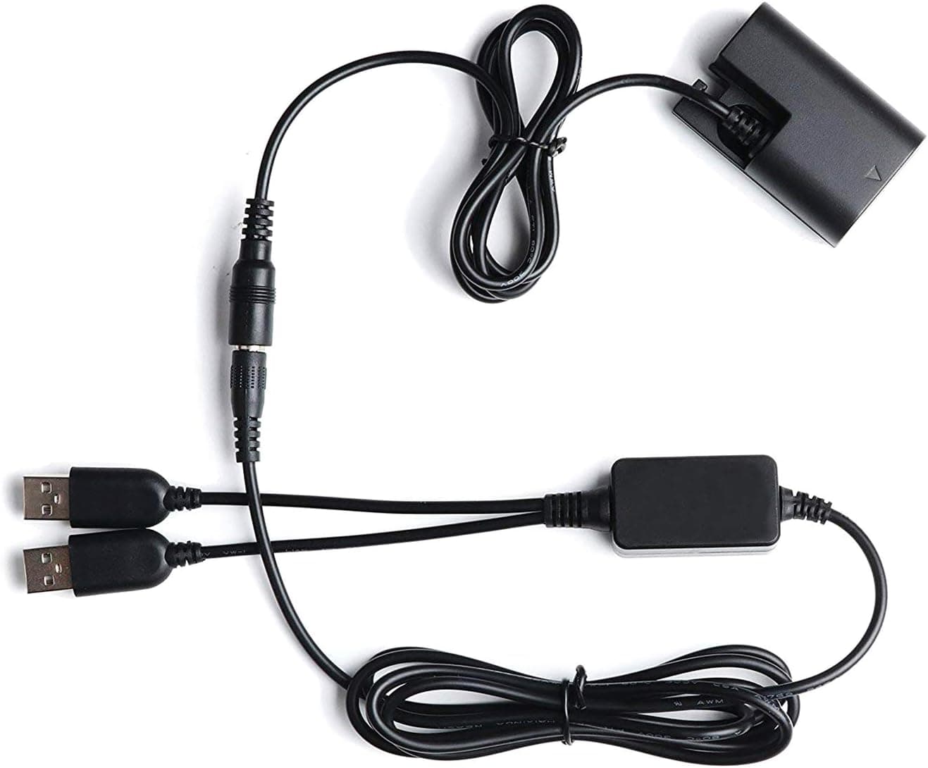 [Upgrade Version] Echpow ACK-E6 USB Power Kit AC Adapter Replacement DR-E6 DC Coupler Dummy Battery for Canon EOS 5DS, 5DS R, 5D Mark II, 5D Mark III, 60D, 60Da, 6D, 70D, 7D, 80D DSLR Cameras