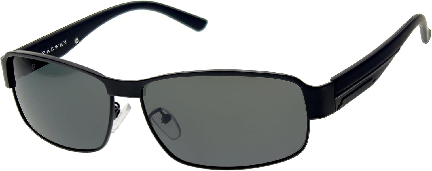 Zacway Polarized Metal Predator Sunglasses for Men UV400 63mm