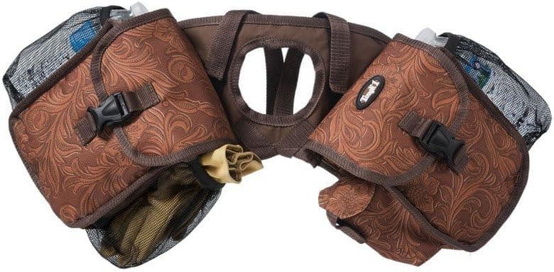 Tough 1 Horn Bag Insulated Locking Buckles Leather Brown 61-7794