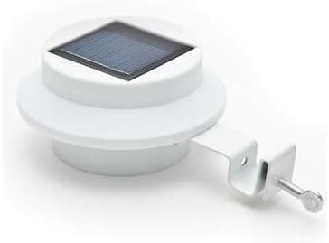 New 3 LED Solar Powered Fence Gutter Light Outdoor Garden Yard Wall Pathway Lamp