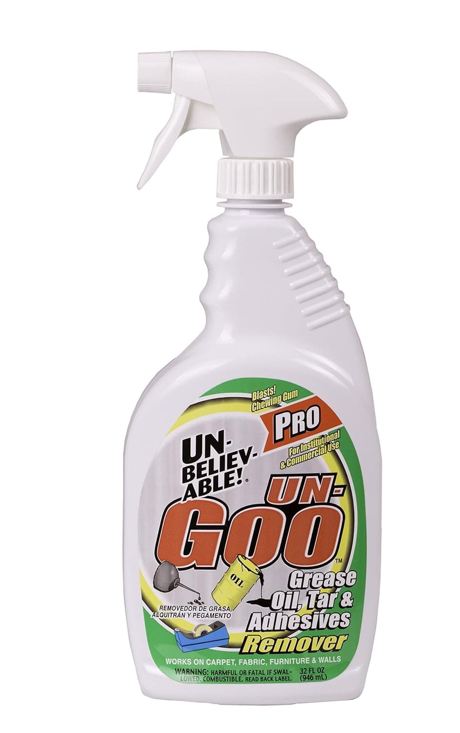 UNBELIEVABLE!® UN-GOO Petroleum Based Grease, Oil, Tar and Adhesive Remover, 1 Quart, 1 Count