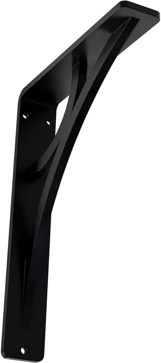 Ekena Millwork BKTM01X05X08SGL 1 1/2" W x 5 1/2" D x 8" H Galveston Wrought Iron Bracket (Single Center Brace)