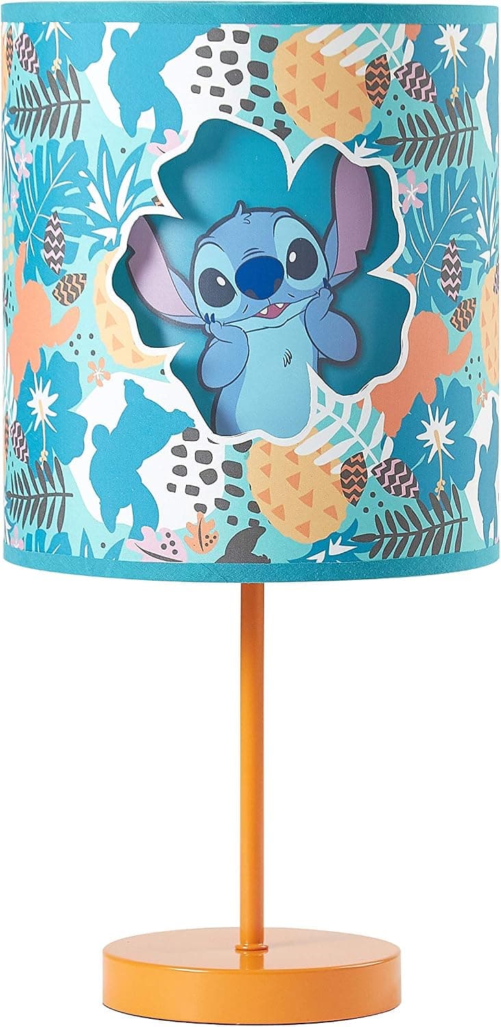 Idea Nuova NK321356 Lilo and Stitch Double Shade Table Lamp, Teal
