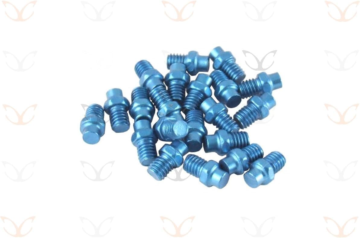 CarbonCycles Exotic Replacement Anodized Alloy Pedal Pins and Free Pin Spanner, 10 Colors