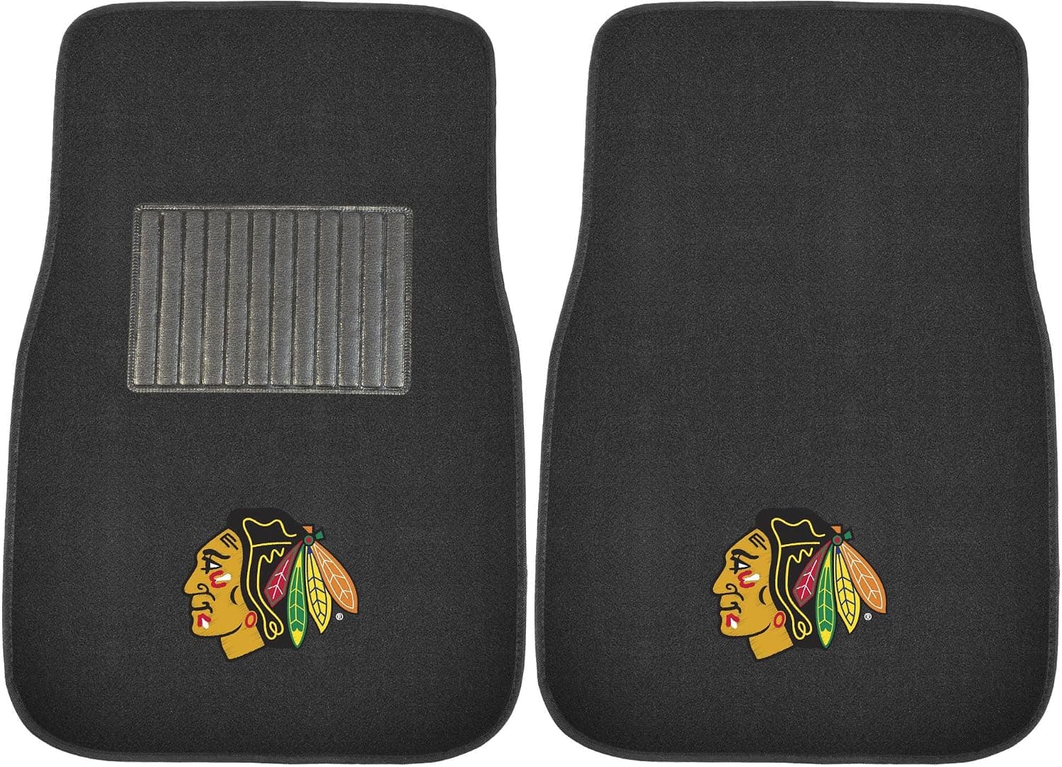FANMATS NHL Unisex-Adult 2-Piece Embroidered Team Logo Car Mat Set