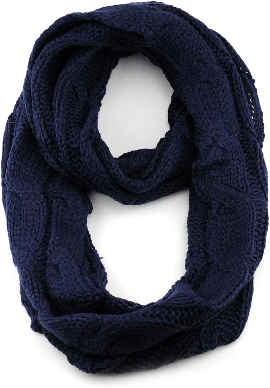 NYFASHION101 Soft Winter Warm Chunky Knit Cowl Infinity Loop Scarf