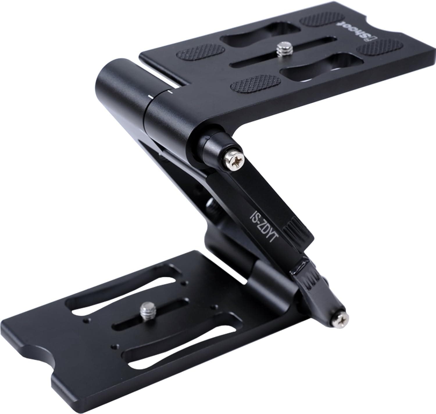 All-metal Z Folding Ball Head Quick Release Plate / Vertical Shoot Camera Holder / Macro Shoot Pan Tilt Head / Flash Bracket for RRS Fit Tripod Ballhead
