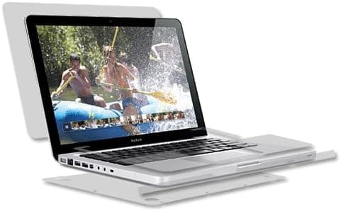 Skinomi Full Body Skin Protector Compatible with Apple Macbook Pro (2009-2011, 17 inch)(Screen Protector + Back Cover) TechSkin Full Coverage Clear HD Film