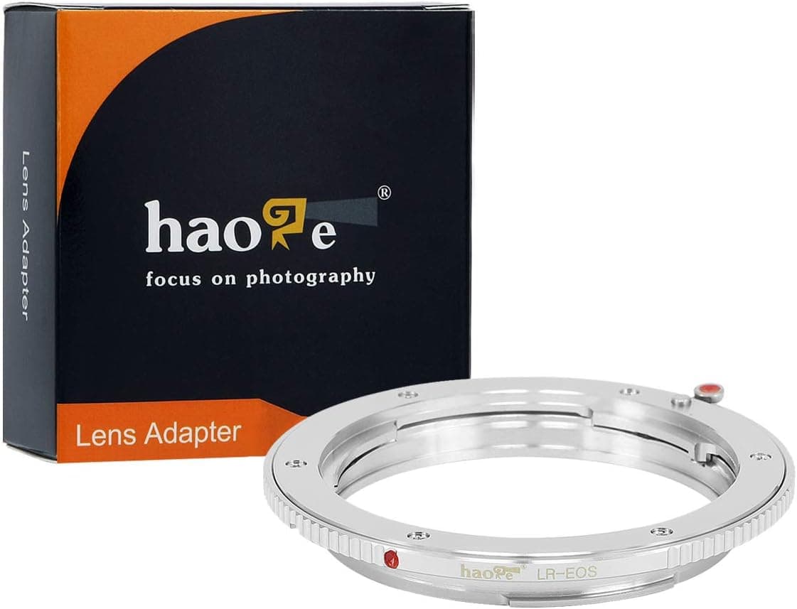 Haoge Lens Mount Adapter for Leica R LR Mount Lens to Canon EOS Rebel 80D 70D 60D 50D 550D 500D 5D 5DS 7D EF EF-S Mount SLR Camera