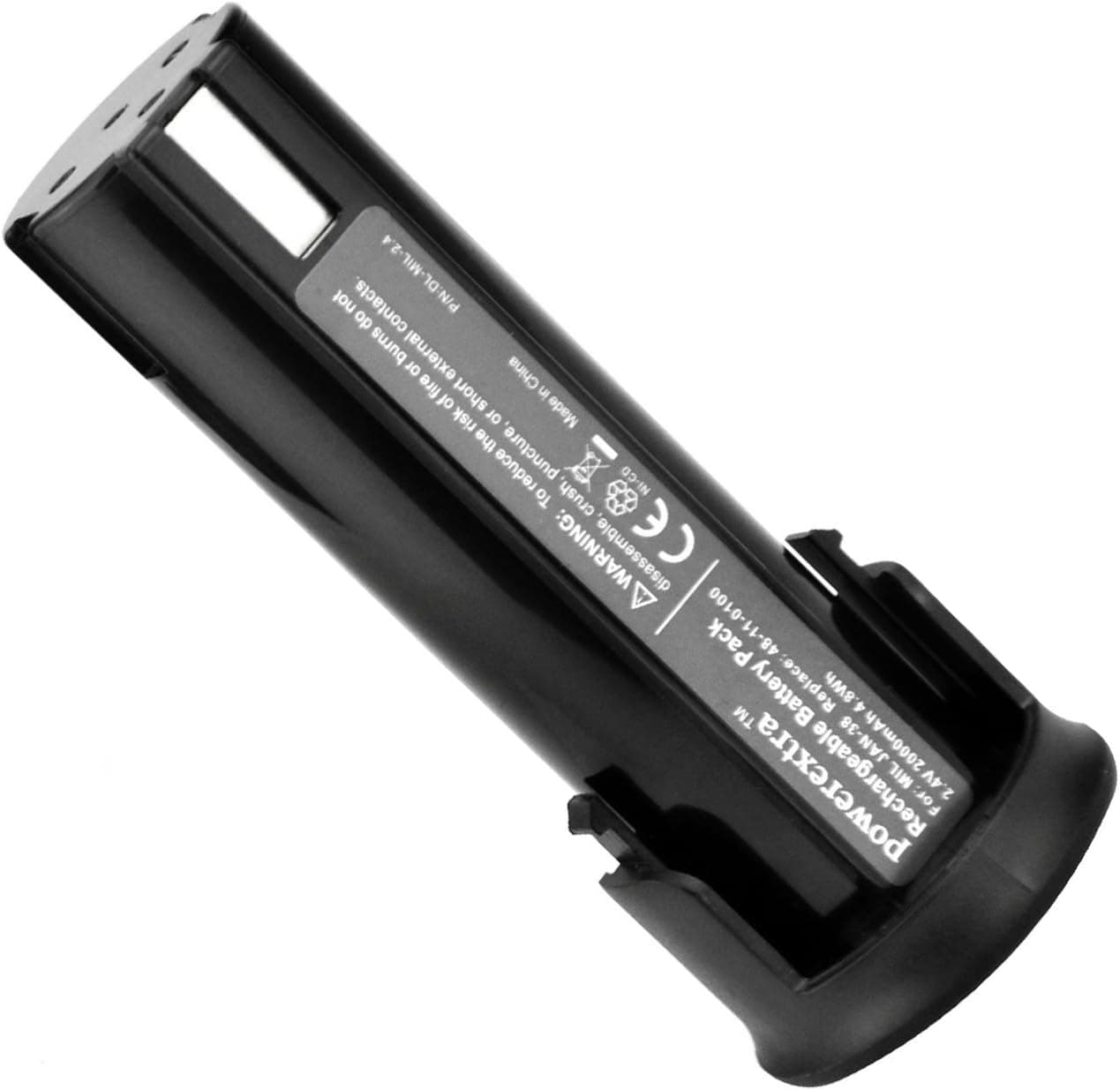 Powerextra 2.4V 2000mAh Ni-CD Replacement for Milwaukee Power Tool Battery