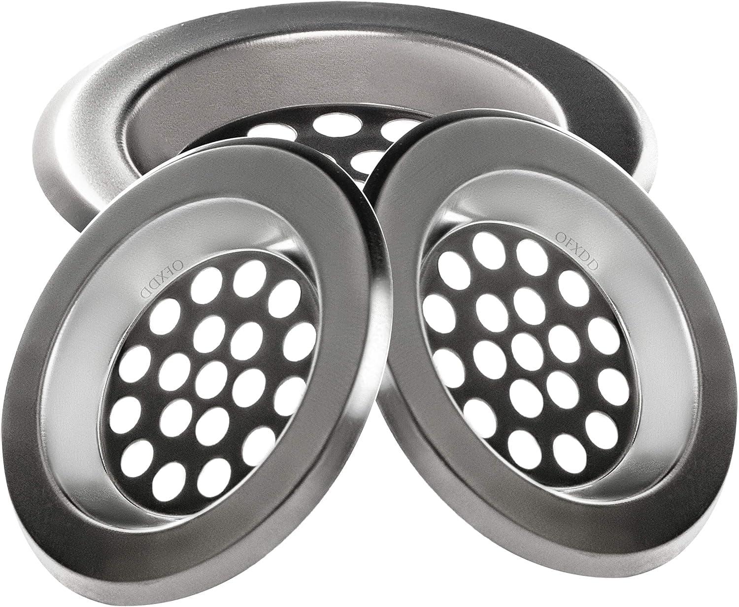 OFXDD Bathroom Sink Drain Hair Catcher, Sink Strainer Tub Drain Protector Small 2.5", Drain Catcher Laundry (Pack of 3)