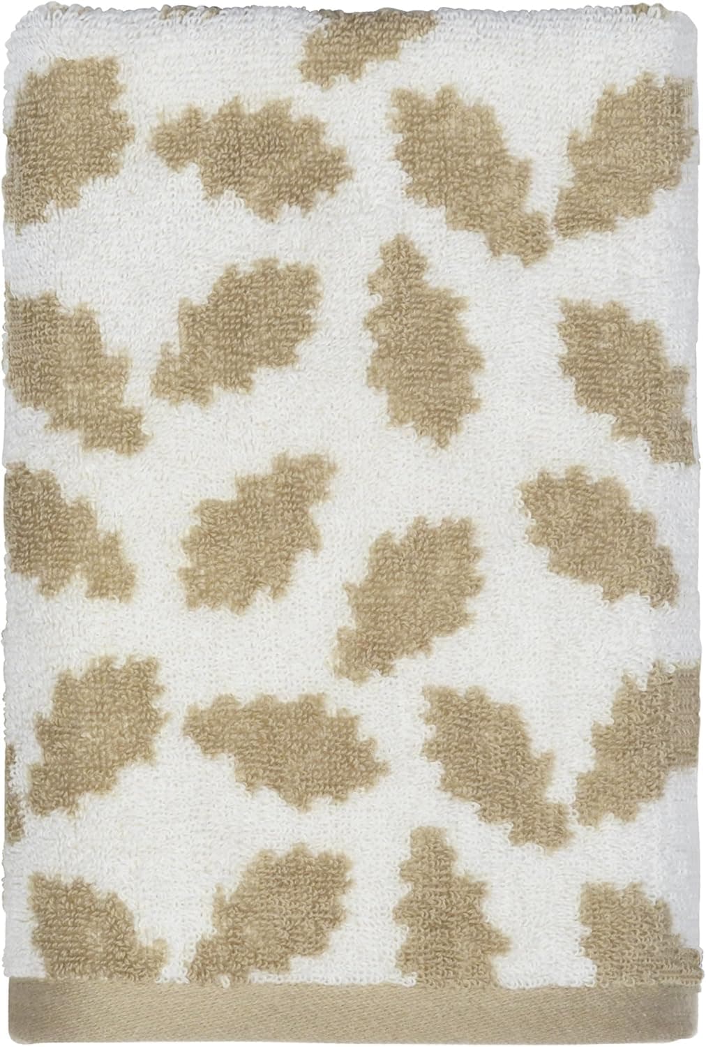 Peri Home Oak Leaf 100% Cotton Hand Towel, 15" x 26", Tan