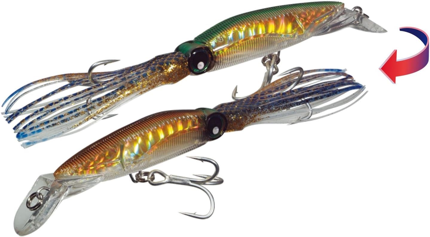 Yo-Zuri Sashimi 3D Squirt Lure, Chameleon Brown Green Scale, 7 1/2-Inch